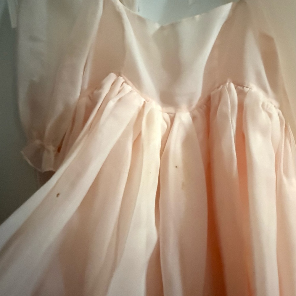 SELKIE Puff Peach Midi Dress - Picture 5 of 7